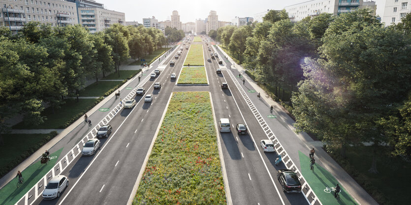 Simulation der karl-Marx-Allee