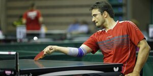 Jan Gürtler ist als Berliner Sportler des Jahres nomiert, er spielt Tischtennis und sitzt im Rollstuhl