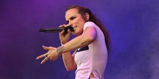 Die Rapperin Sookee auf dem Bergfunk Openpen Air