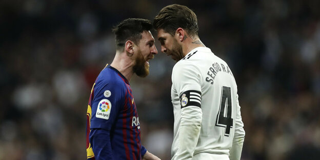 Messi und Ramos Nase an Nase