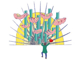 Karikatur zu Spenden Karikatur zu Spenden