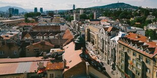 Blick auf Sarajevo