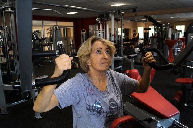 Bärbel Dittmann im Fitnessstudio Bärbel Dittmann im Fitnessstudio