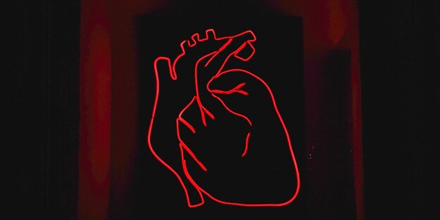 Das Piktogramm eines menschlichen Herzens