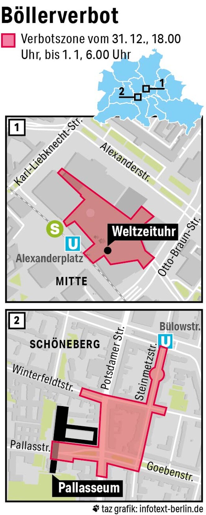 Grafik zu den Böllerverbotszonen