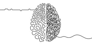 Ein Gehirn illustriert