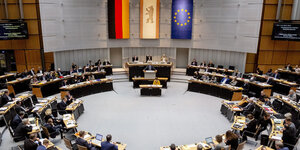 Parlament in Berlin: Der Plenarsaal des Berliner Abgeordnetenhauses am 12.12.2019
