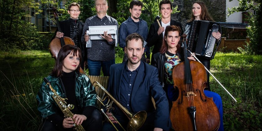 Die MusikerInnen des Ensembles LUX:NM