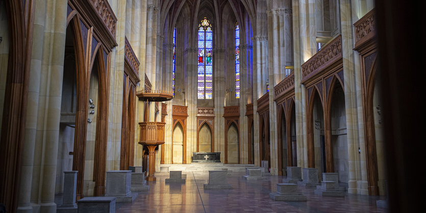 Das Innere der Friedrichswerderschen Kirche in Berlin-Mitte