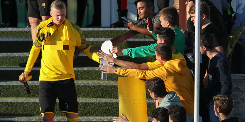 Erling Haaland und Fans