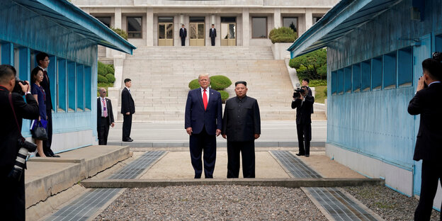 Trump und Kim an der Demarkationslinie