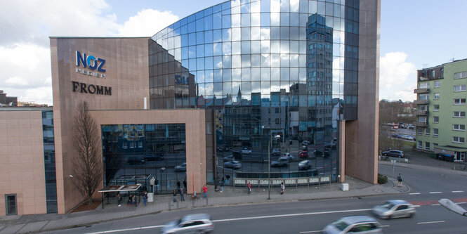 Die Fassade des Osnabrücker Verlags NOZ Medien/Fromm.