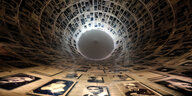 Halle der Namen in der Holocaustgedenkstätte Yad Vashem in Israel.