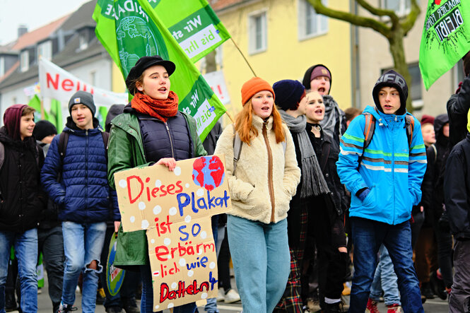 protestierende leute