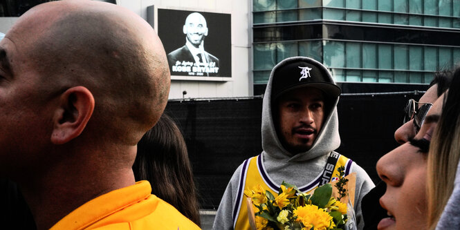 Trauernde Fans von Kobe Bryant in Los Angeles.