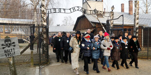 Gedenken an den Holocaust in Auschwitz.