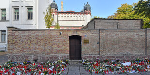 Die von einem Rechtsextremisten angegriffene Synagoge in Halle