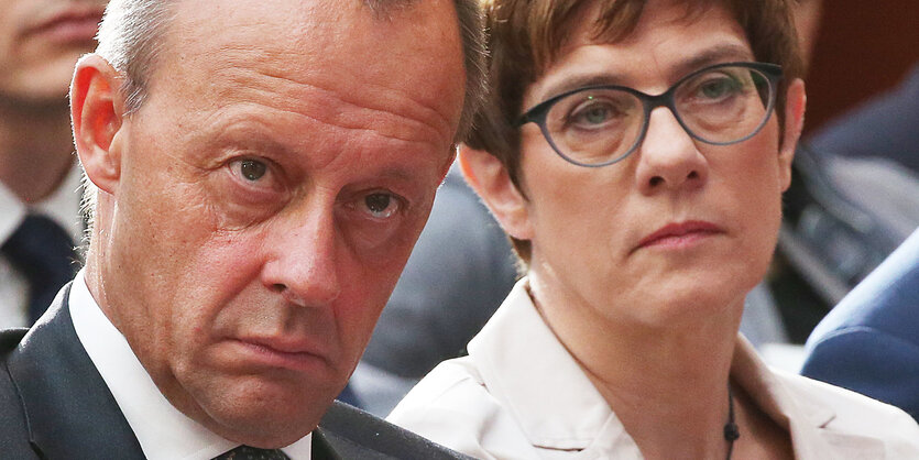 fredrich Merz und Annegret Kramp-Karrenbauer