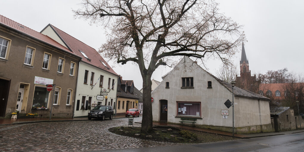 Eine Straße in Penkun