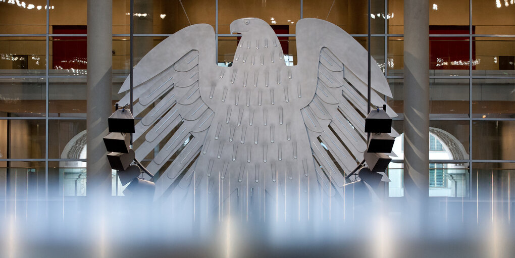 Der Bundesadler im Deutschen Bundestag