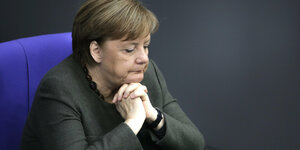 Angela Merkel im Bundestag