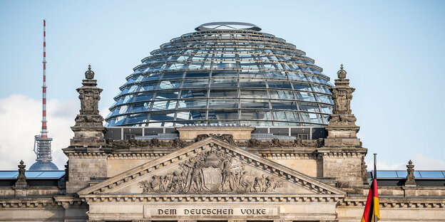 Aussenansicht der Reichstagskuppel