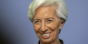 Christine Lagarde am Donnerstag in Frankfurt