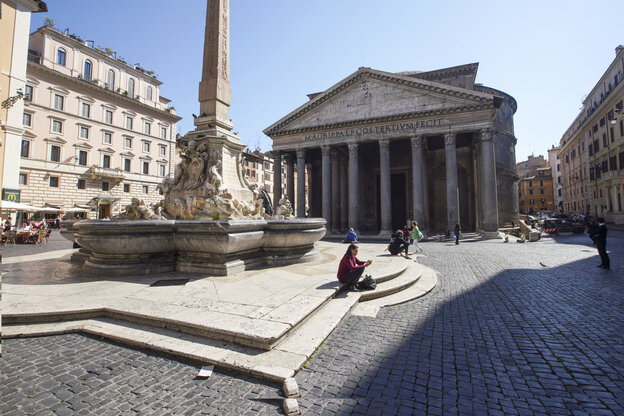 Pantheon in Rom ohne Touristen.