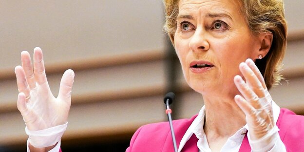 Ursula von der Leyen im Europaparlament.