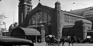Der Hauptbahnhof in Hamburg, 1930er Jahre.