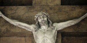Detail eines Kruzifix