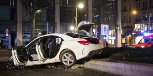 Auto nach einem Unfall.