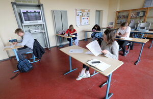 Schüler in einer Klasse Schüler in einer Klasse