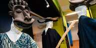 Westafrikanische Holzmaske in Stuttgarter Museum