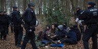 Polizeieinsatz im Hambacher Forst im März 2019
