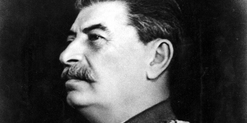 Schwarzweißbild von Josef Stalin