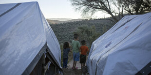 Kinder im Lager Moria