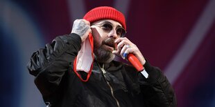 Sido live beim Autokultur-Konzert auf dem Schützenplatz.