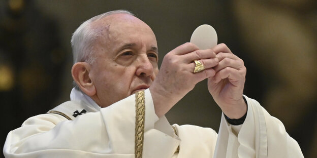 Papst Franziskus bei der Ostermesse