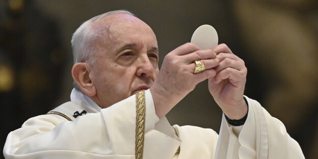 Papst Franziskus bei der Ostermesse Papst Franziskus bei der Ostermesse
