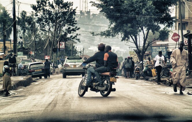 Motoradtaxi in Kampala