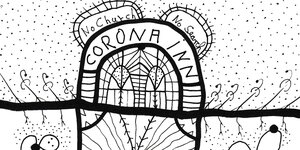 Ausschnitt aus der Zeichnung „Corona Inn“