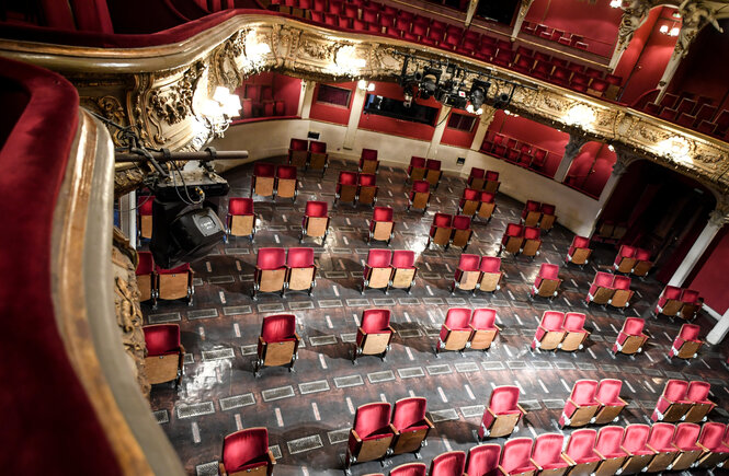 blick in den Saal des Berliner Ensembles