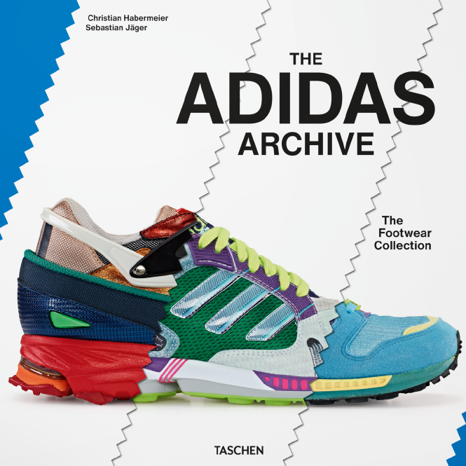 Buchcover. Eine Schnittbild aus drei unterschiedlichen Adidas-Schuhen. Darüber der Titel.