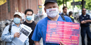 Protest gegen Pflegenotstand