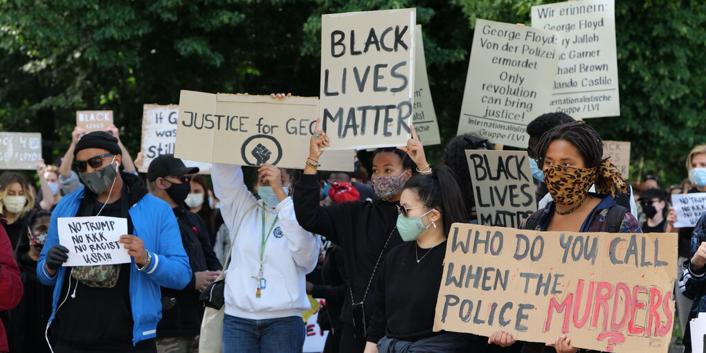 BlackLivesMatter-Protest am 30.Mai in Berlin