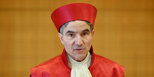 Stephan Harbarth bei einer Urteilsverkündung am 26. Mai in Karlsruhe