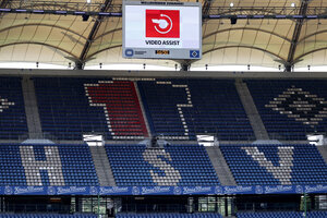 Leere Tribüne im HSV-Stadion