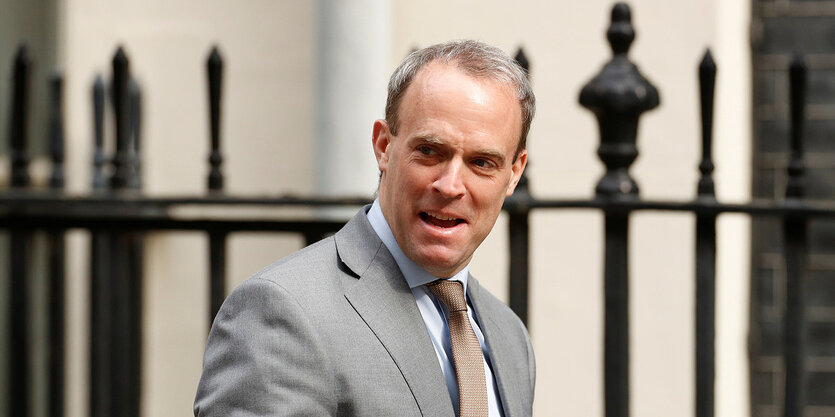 Portrait des britischen Aussenminister Doninc Raab