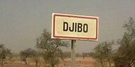 Ortschild von Djibou